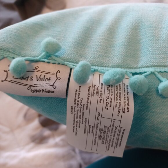 Emma & Violet Decorative Accent Pillow 15.5 x 15.5 NWOT - Picture 5 of 5